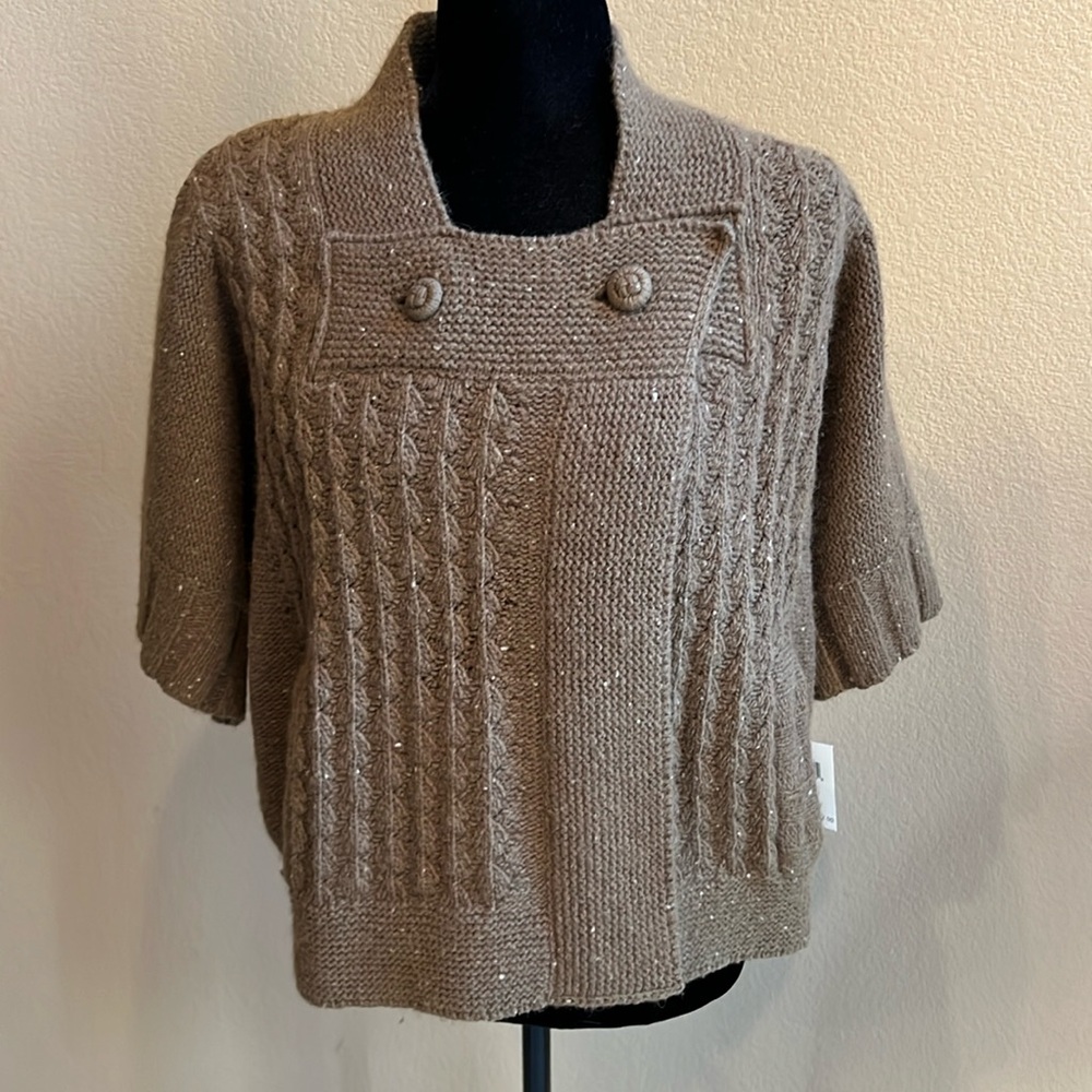 Language Wrap Sweater Sz Large